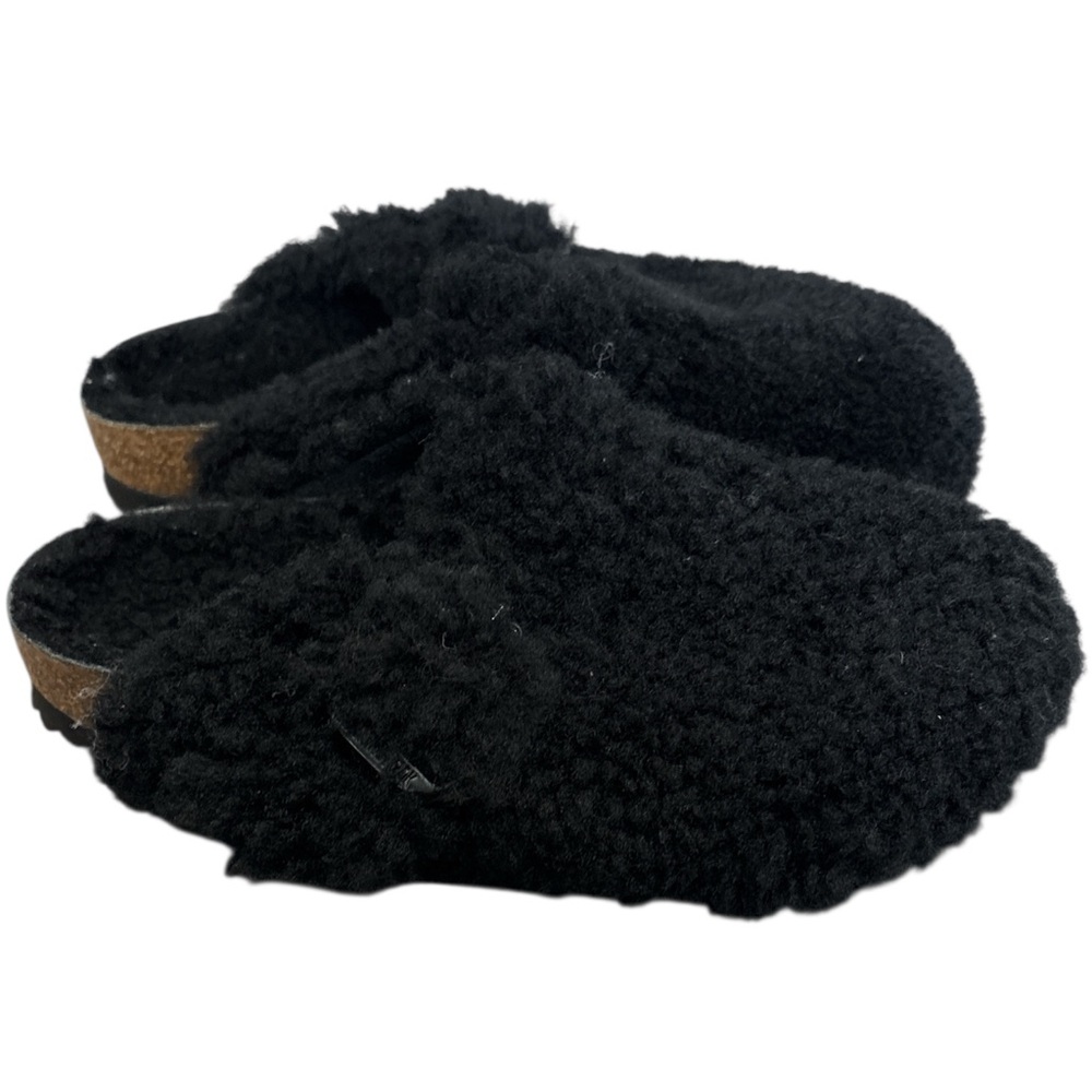 Birkenstock Papillo Boston Suede Black Shearling Women Size 36